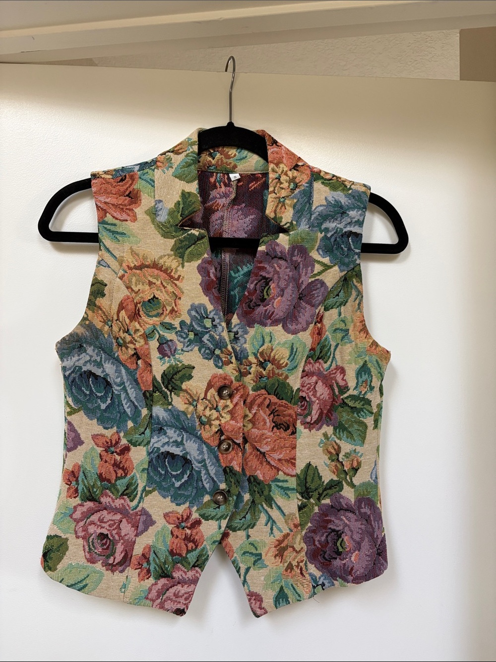 Floral Tapestry Vest in Multicolor